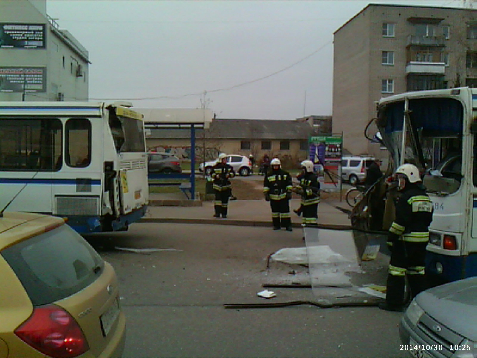 Столкновение автобусов в Великом Новгороде