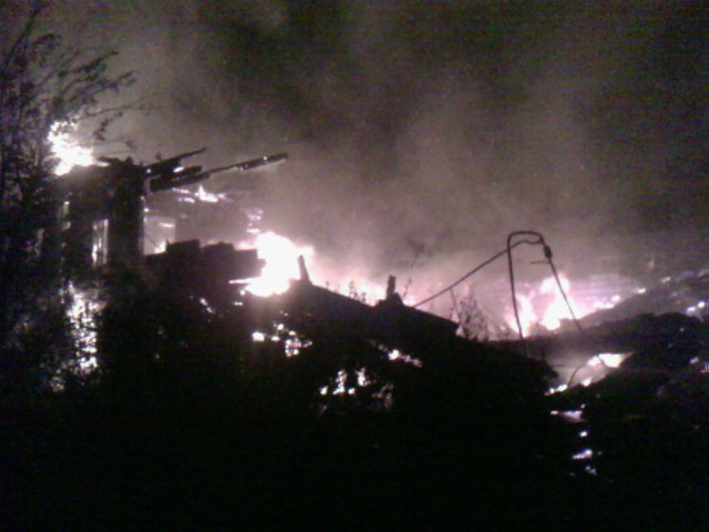 Пожар в Малой Вишере 29 сентября