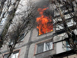 Пожар в доме на Большой Санкт-Петербургской