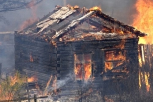 Дом в Язвино сгорел дотла.