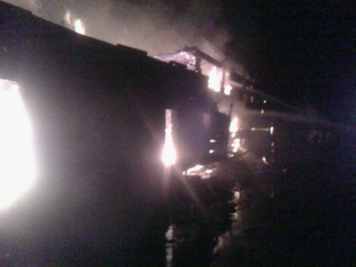 Очередной крупный пожар в Малой Вишере.